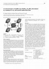 Research paper thumbnail of Crystal structure of mullite-type PbMn0.5Al0.5BO4 determined by combined X-ray and neutron diffraction data