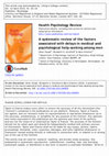 Research paper thumbnail of A systematic review of factors associated with the deferral of donors failing to meet low haemoglobin thresholds