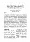 Research paper thumbnail of Suitability Determination of Groundwater Quality for Crops by Using GIS Application in Bantul Regency, Yogyakarta Province, Indonesia