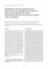 Research paper thumbnail of Modified natural zeolite and bentonite as adsorbents of heavy metal ions from polluted groundwater in Yogyakarta urban area, Indonesia