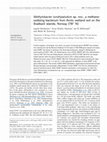 Research paper thumbnail of Methylobacter tundripaludum sp. nov., a methane-oxidizing bacterium from Arctic wetland soil on the Svalbard islands, Norway (78  N)