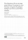 Research paper thumbnail of Du reclamation Act de 1902 aux mega- projets federaux. Une perspective socio- historique sur la genèse des politiques  hydriques aux USA: le cas de l’Ouest  étasunien