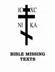 Research paper thumbnail of Bible Missing Texts