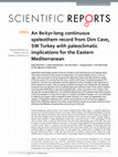 Research paper thumbnail of 80 kyr-long continuous speleothem record from Dim cave, SW Turkey: paleoclimatic implications for the Eastern Mediterranean.