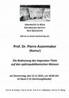 Research paper thumbnail of Die Bedeutung des Imperator-Titels auf den spätrepublikanischen Münzen