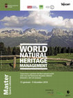 Research paper thumbnail of Master World Natural Heritage Management 2016