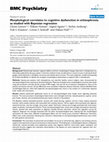 Research paper thumbnail of Morphological correlates to cognitive dysfunction in schizophrenia as studied with Bayesian regression