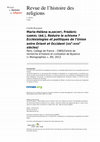 Research paper thumbnail of Marie-Hélène Blanchet, Frédéric Gabriel, Réduire le schisme ? Ecclésiologies et politiques de l’Union entre Orient et Occident (XIIIe-XVIIIe siècle), Paris, 2013, in Revue de l'histoire des religions (2015/3), p. 452-454.