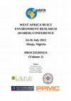 Research paper thumbnail of Proceedings of the WABER 2012 Conference (Vol. 1)