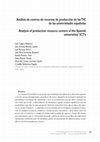 Research paper thumbnail of Análisis de centros de recursos de producción de las TIC de las universidades españolas