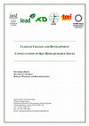 Research paper thumbnail of CLIMATE CHANGE AND DEVELOPMENT CONSULTATION ON KEY RESEARCHABLE ISSUES