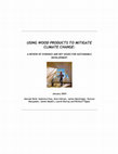 Research paper thumbnail of Using wood products to mitigate climate change: External costs and structural change