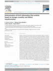 Research paper thumbnail of Determination of ECoG information flow activity based on Granger causality and Hilbert transformation