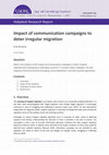 Research paper thumbnail of Impact of communication campaigns to deter irregular migration