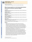 Research paper thumbnail of Effect of cargo properties on in situ forming implant behavior determined by noninvasive ultrasound imaging