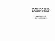 Research paper thumbnail of Substantial Knowledge: Aristotle’s Metaphysics. Indianapolis: Hackett, 2000. Paper 2003. Pp. 322+xviii. 