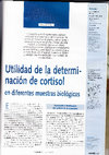 Research paper thumbnail of Utilidad de la determinación de cortisol en diferentes muestras biológica