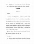 Research paper thumbnail of THE PLACE OF TECHNOLOGY IMPLEMENTING LEARNING STRATEGIES AND MULTIPLE INTELLIGENCE THEORY FOR SECOND LANGUAGE LEARNING