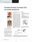 Research paper thumbnail of Stimulation Electrique Acoustique (EAS) : de nouvelles perspectives