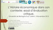 Research paper thumbnail of L'Histoire économique dans son contexte: essai d'évaluation critique