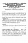 Research paper thumbnail of A NOVEL MICRO-FLUIDIC WHOLE CELL BIOSENSOR FOR WATER TOXICITY ANALYSIS USING BIOLUMINESCENCE DETECTION