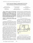 Research paper thumbnail of VLSI universal signal conditioning circuit for electrochemical and bioluminescent sensors