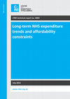 Research paper thumbnail of Long-term NHS expenditure trends and affordability constraints