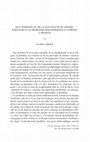 Research paper thumbnail of De l'éternité ou de la nouveauté du monde: parcours d'un problème philosophique d'Athènes à Ispahan