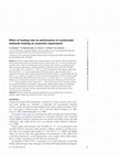 Research paper thumbnail of Effect of loading rate on performance of constructed wetlands treating an anaerobic supernatant