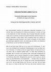 Research paper thumbnail of VOM DEUTSCHEN LEBEN (Teil VI) (2013)