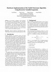 Research paper thumbnail of Hardware implementation of the Smith-Waterman Algorithm using Recursive Variable Expansion