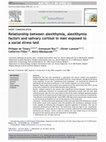 Research paper thumbnail of Relationship Between Alexithymia, Alexithymia Factors and Salivary Cortisol In Men Exposed to a Social Stress Test