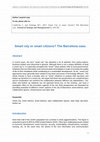 Research paper thumbnail of Smart city or smart citizens? The Barcelona case