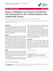 Research paper thumbnail of Impact of Raltegravir on immune reconstitution and thymopoiesis in HIV-1-infected patients with undetectable viremia