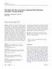 Research paper thumbnail of The Media and Their Advertisers: Exploring Ethical Dilemmas in Product Coverage Decisions