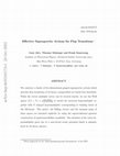 Research paper thumbnail of Effective supergravity actions for flop transitions