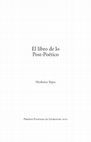 Research paper thumbnail of EL LIBRO DE LO POST-POETICO (2008-2012)