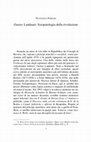 Research paper thumbnail of Gustav Landauer. Fisiopatologia della rivoluzione (2014)