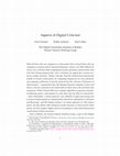 Research paper thumbnail of Aspects of Digital Criticism: Current Research of the Textual Analysis Working Group