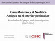 Research paper thumbnail of Casa Montero y el Neolítico Antiguo en el interior peninsular. Resultados del proyecto de investigación (2007-2014)