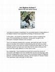 Research paper thumbnail of Are Bigfoot Autistic?