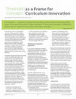 Research paper thumbnail of Threshold Concepts as a Frame for Curriculum Innovation