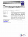 Research paper thumbnail of Anticancer Properties of Secondary Metabolites of Medicinal Plants in Carcinoma