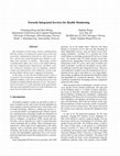 Research paper thumbnail of Towards Integrated Services for Health Monitoring