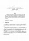 Research paper thumbnail of Plug and Play for Telecommunications–Architecture and Demonstration Issues