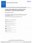 Research paper thumbnail of Strange things happen at sea: training and new technology in a multi-billion global industry