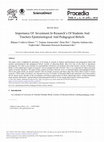 Research paper thumbnail of Importance Of Investment In Research’s Of Students And Teachers Epistemological And Pedagogical Beliefs