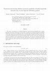 Research paper thumbnail of Transverse intersections between invariant manifolds of doubly hyperbolic invariant tori, via the Poincaré-Mel’nikov method