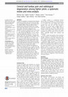 Research paper thumbnail of Cervical and lumbar pain and radiological degeneration among fighter pilots: a systematic review and meta-analysis