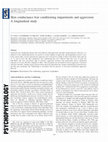 Research paper thumbnail of Skin conductance fear conditioning impairments and aggression: A longitudinal study